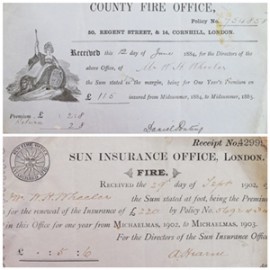 Fire Insurance Premium Receipts