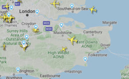 See flight paths over Deal, Kent